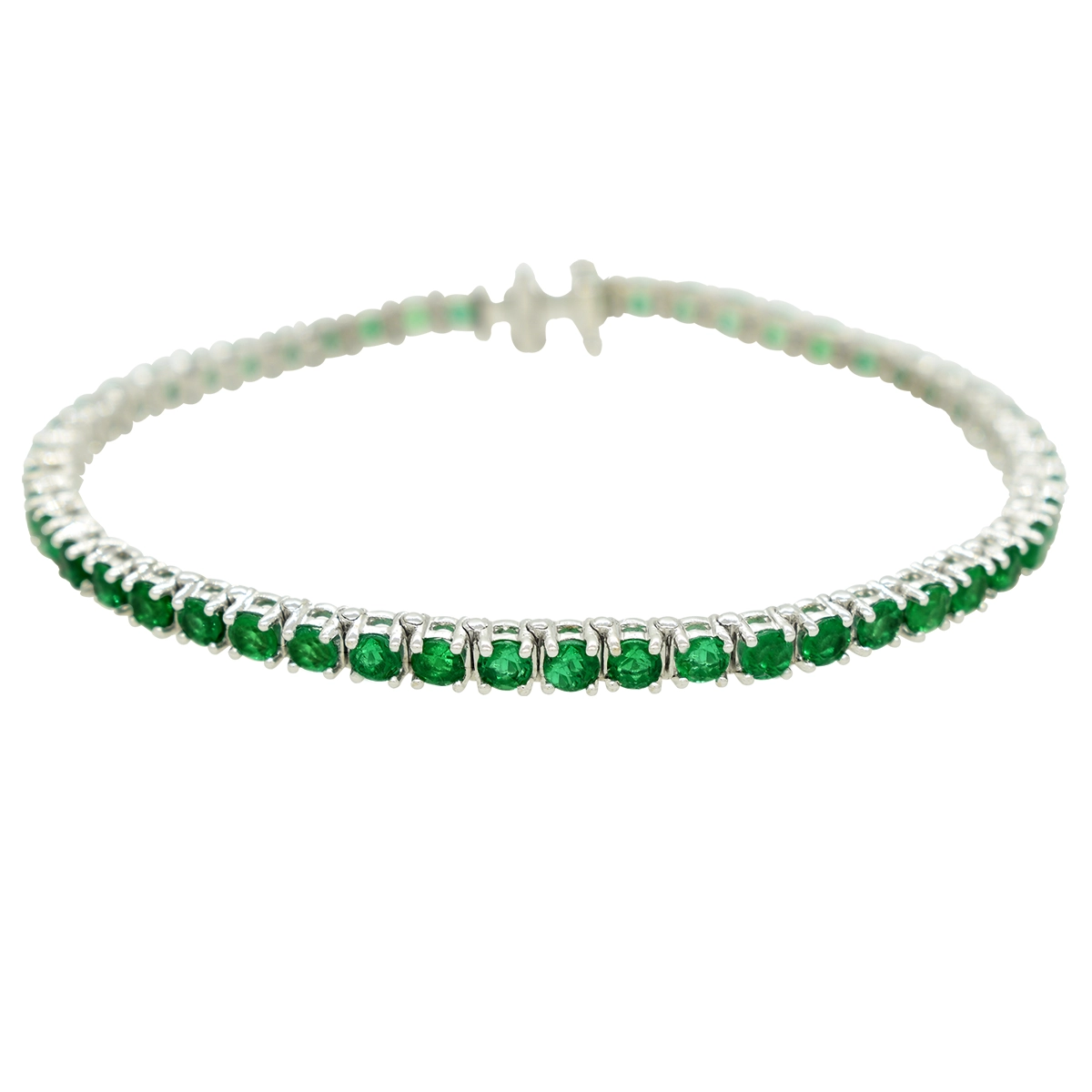 Buy online Rose Gold Plated Green Emerald Studded Statement Bracelet from  fashion jewellery for Women by Saraf Rs Jewellery for ₹1320 at 68% off |  2024 Limeroad.com